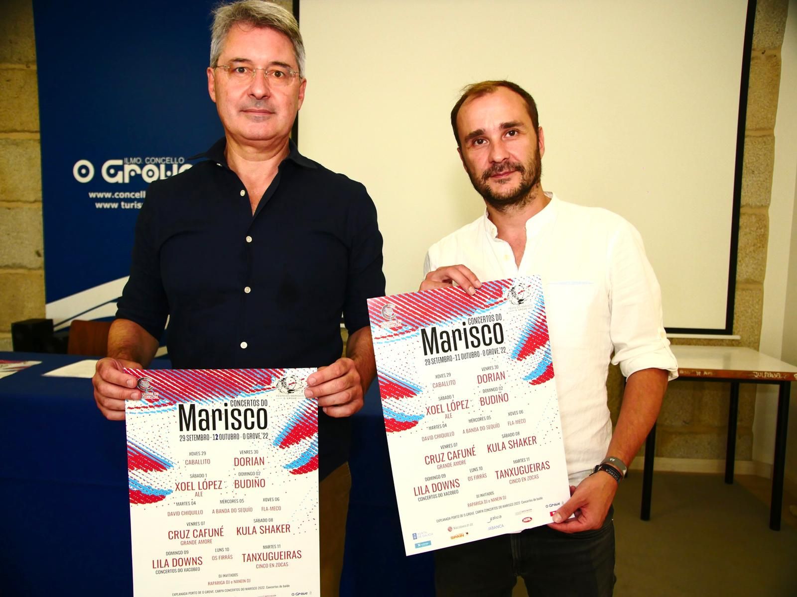 La presentación de los conciertos.