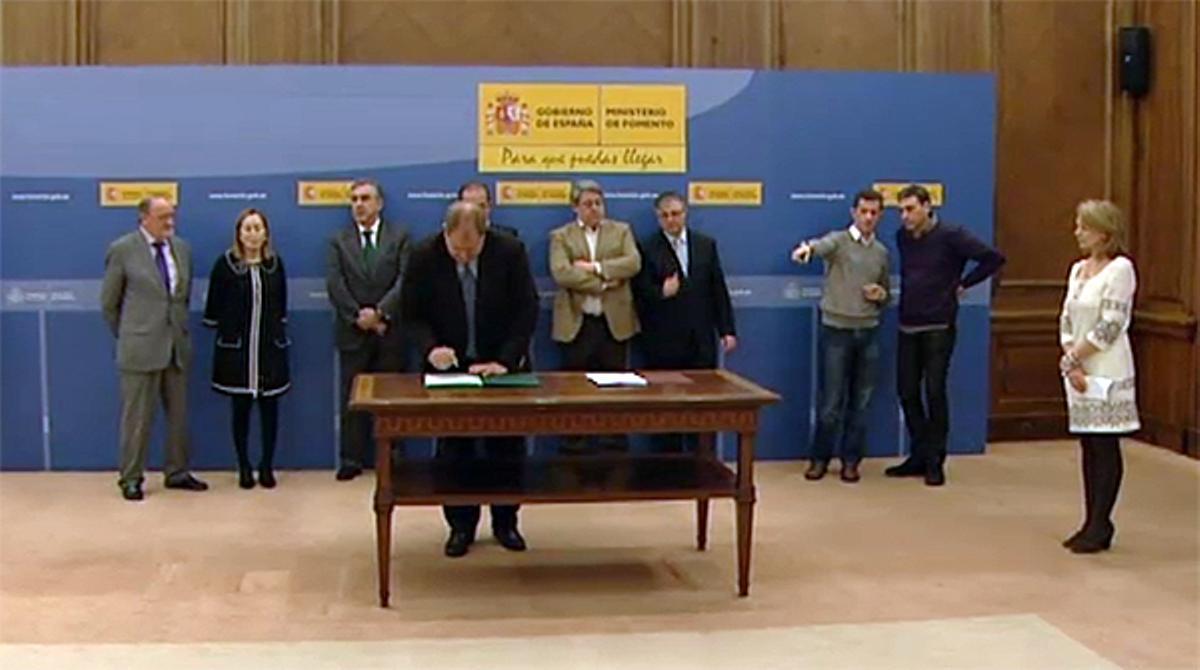 Firma d’acord a Iberia.