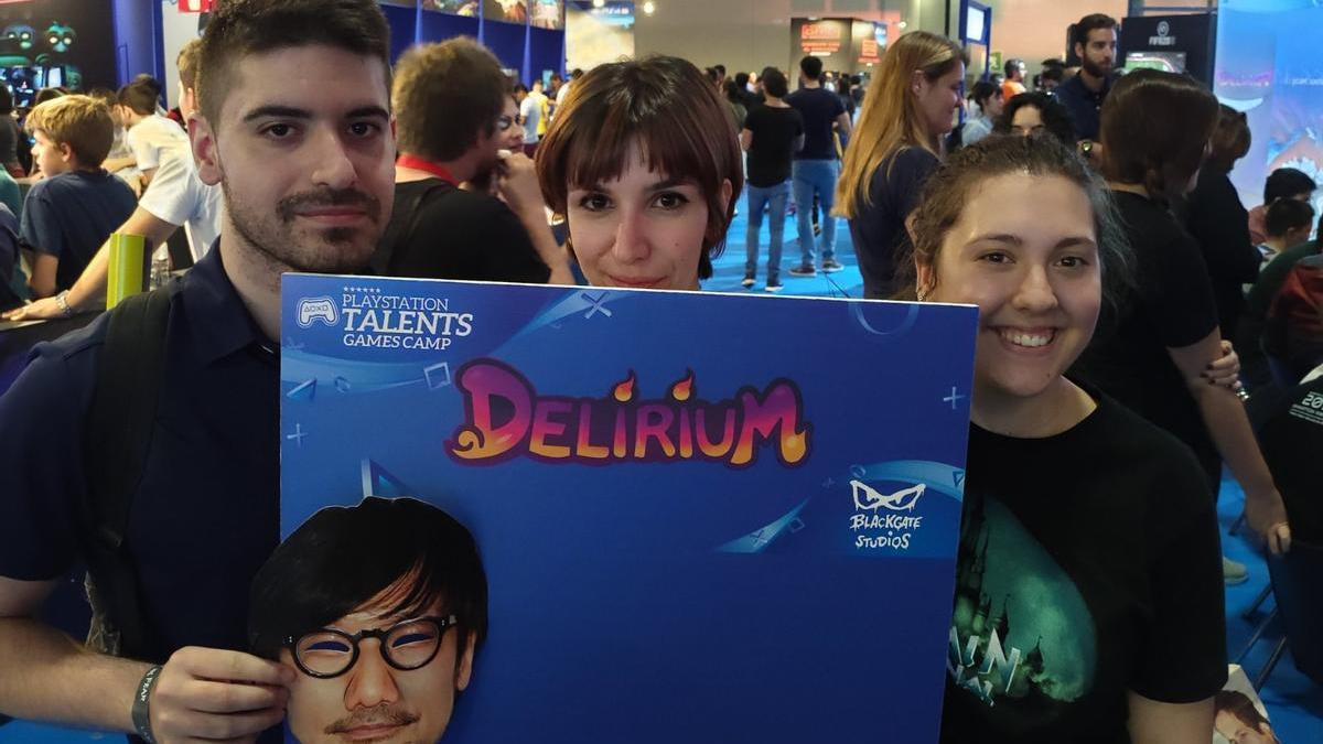 Javier García, Isabel Ramírez y María Calatrava, integrantes del equipo creador de Delirium