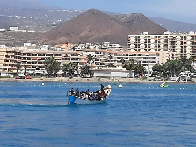 Llegada de migrantes al Puerto de Los Cristianos