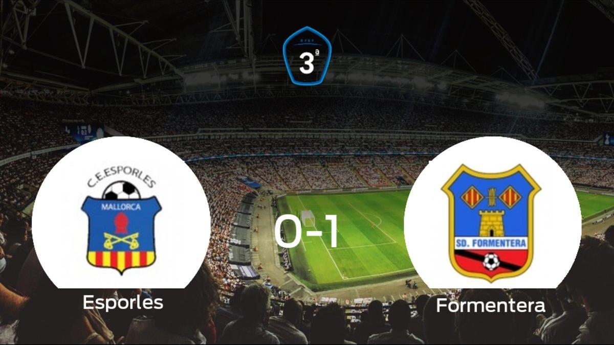El Formentera gana 0-1 al Esporles en el Esporles