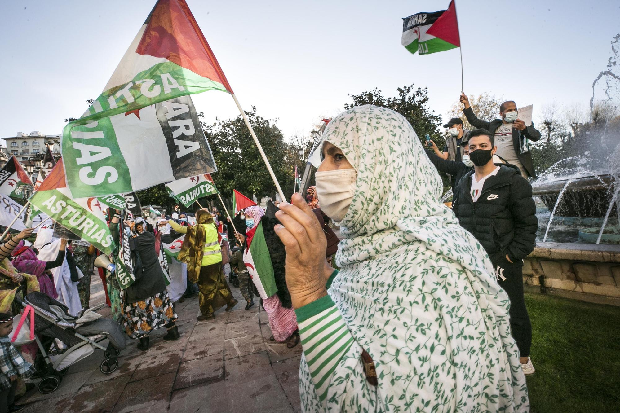 La manifestación saharaui contra la ocupación marroquí, en imágenes