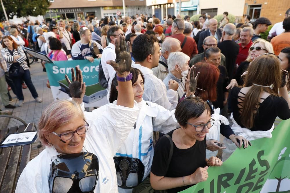 Manifestación en Gijón contra la contaminación