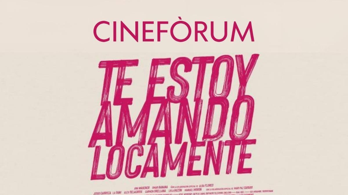 Cartel de la proyección de la película en Xàtiva.