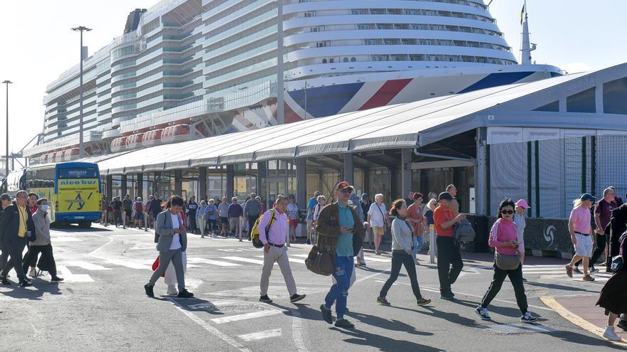 El crucero &#039;MSC Euribia&#039; en el Puerto de Las Palmas