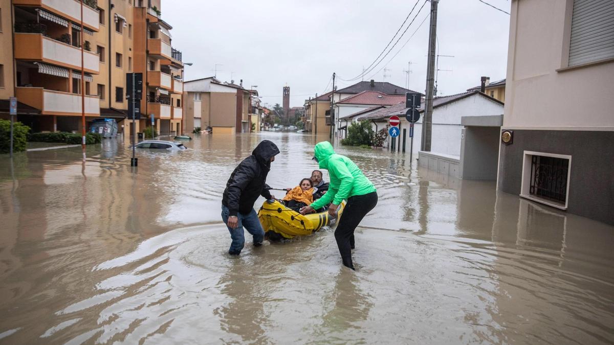 Inundaciones en Cesena, en Italia, el pasado 18 de abril.