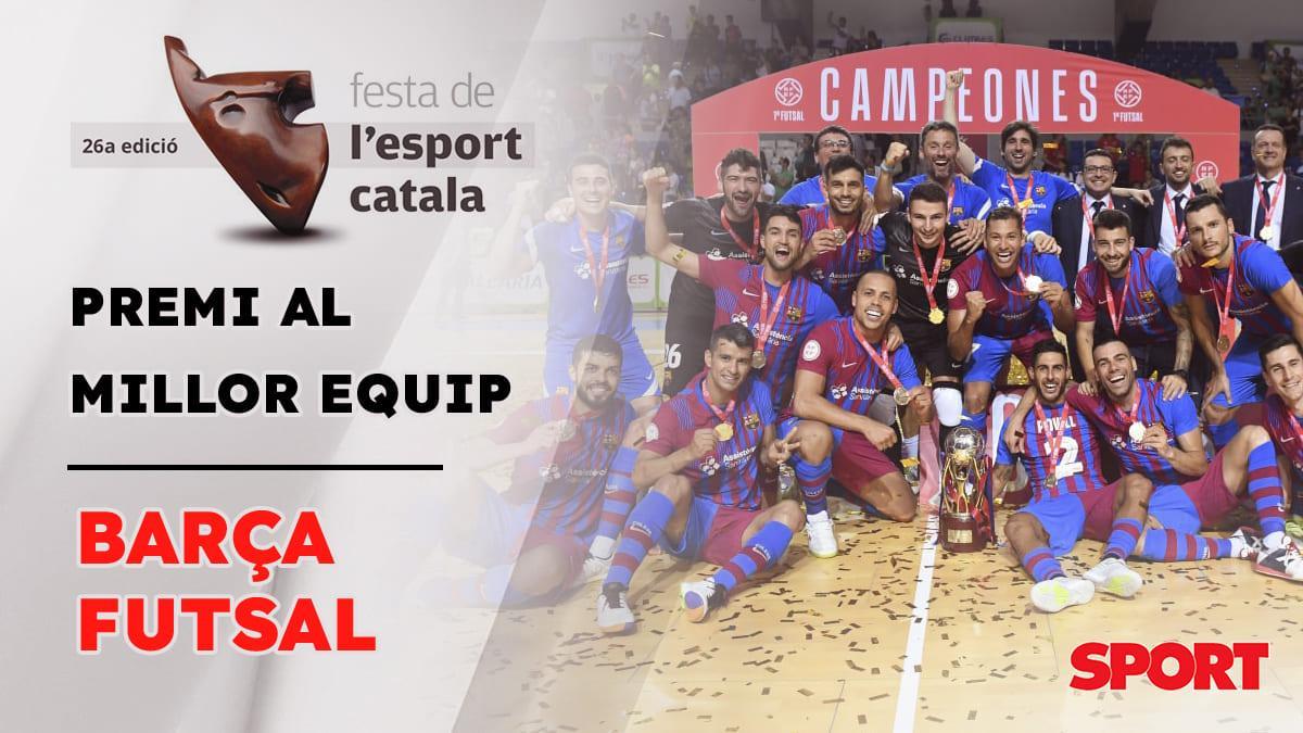 El Barça de fútbol sala ¡Premio al mejor equipo!