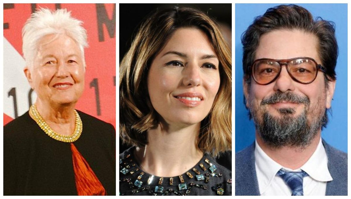 Eleanor Coppola, Sofia Coppola y Roman Coppola.