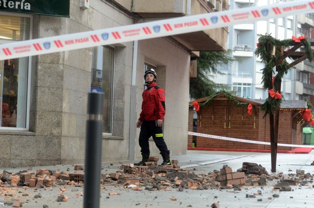 Las mejores imágenes que nos ha dejado el temporal Fabien en Galicia. // FdV