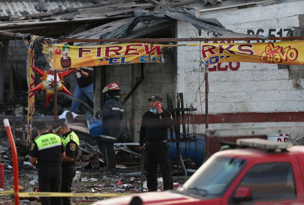 Explosión en un mercado pirotécnico en México