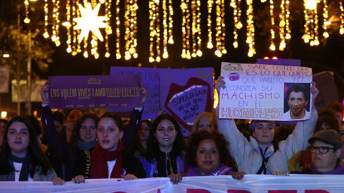 Manifestación 25N día para la erradicación de la violencia machista contra las mujeres 