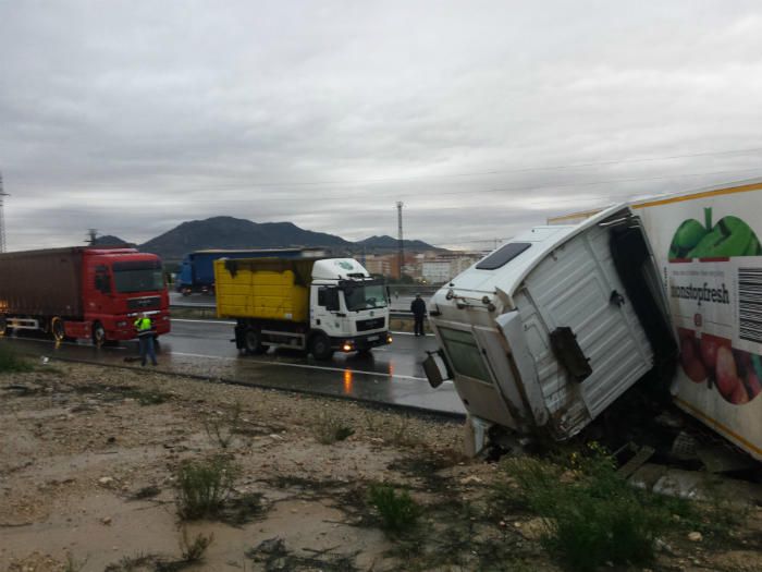 Accidente en la autovía Alicante-Madrid