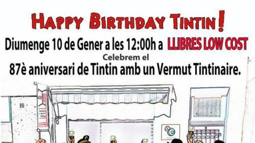 Els personatges de Tintin brindant
