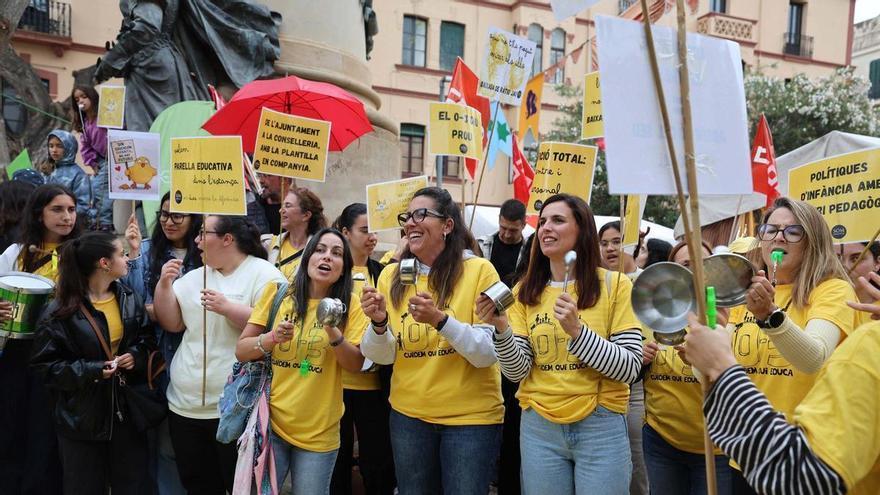 Huelga en las 'escoletes' de Ibiza: UGT cifra el seguimiento de la protesta en un 60% y Educación lo rebaja al 3,45%