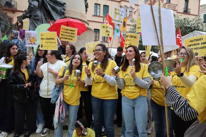 Protesta de las educadoras de Infantil de 0 a 3 años en Ibiza