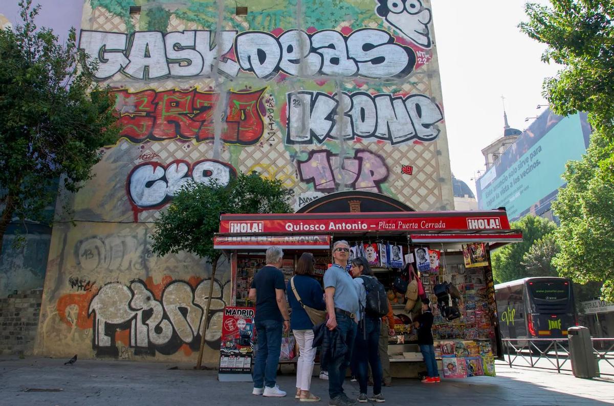 Grafitis en Madrid.