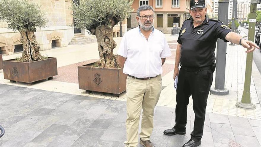 Castellón amplía las barreras físicas de seguridad en la calle