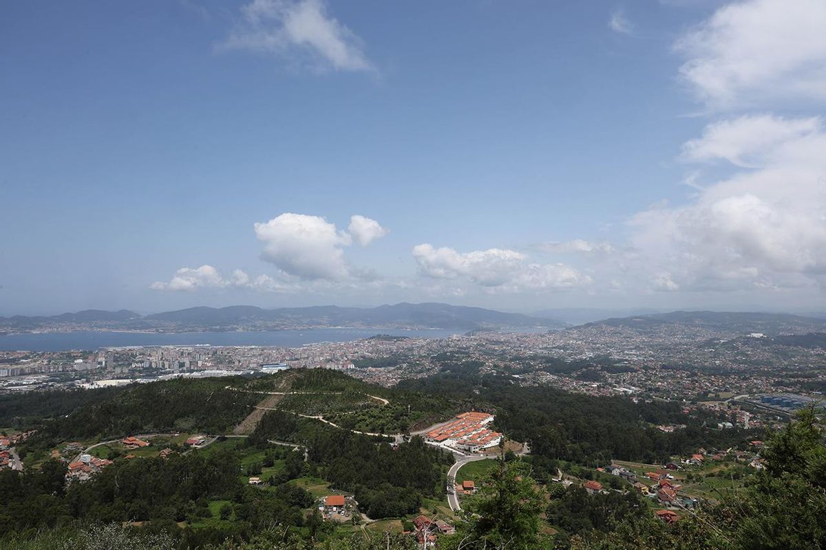 Vistas desde el monte Alba, en Vigo