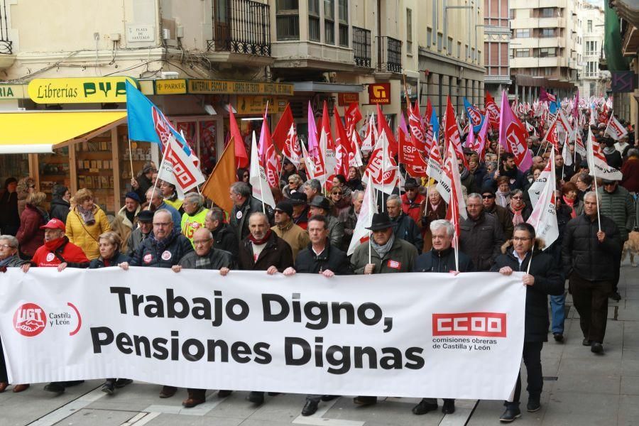 Manifestación por las pensiones en Zamora