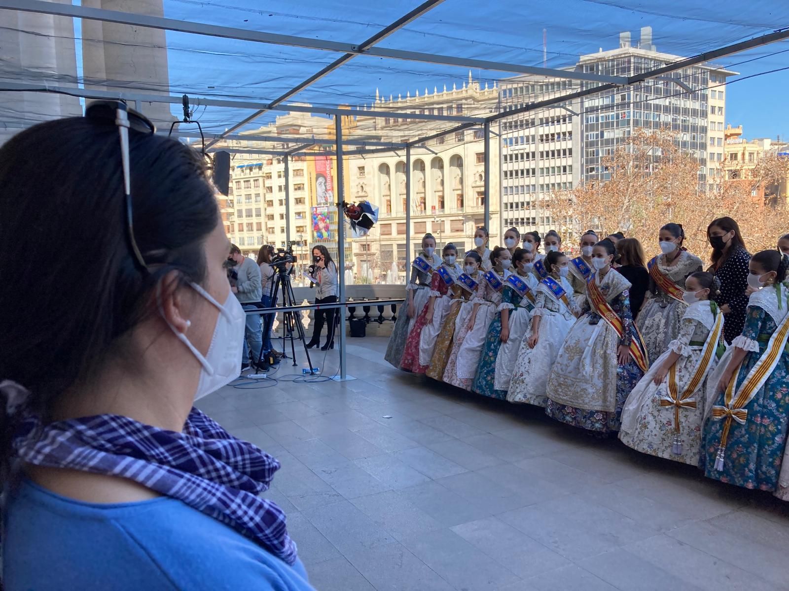 Fallas 2022. Palco del día 1. La ciudad, a sus pies