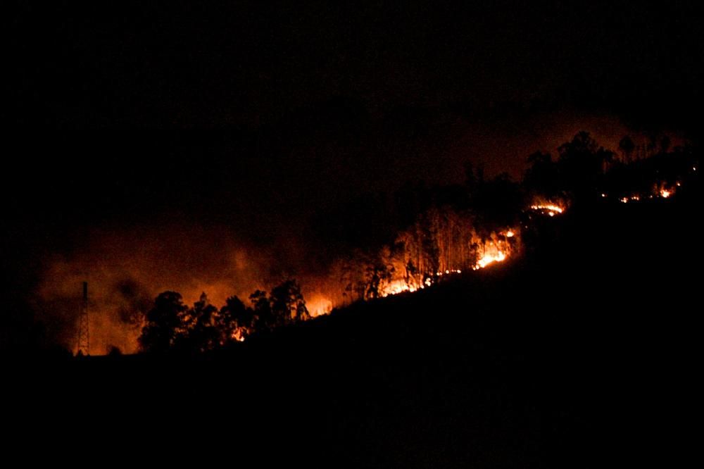 Fuego en la zona de Oviedo