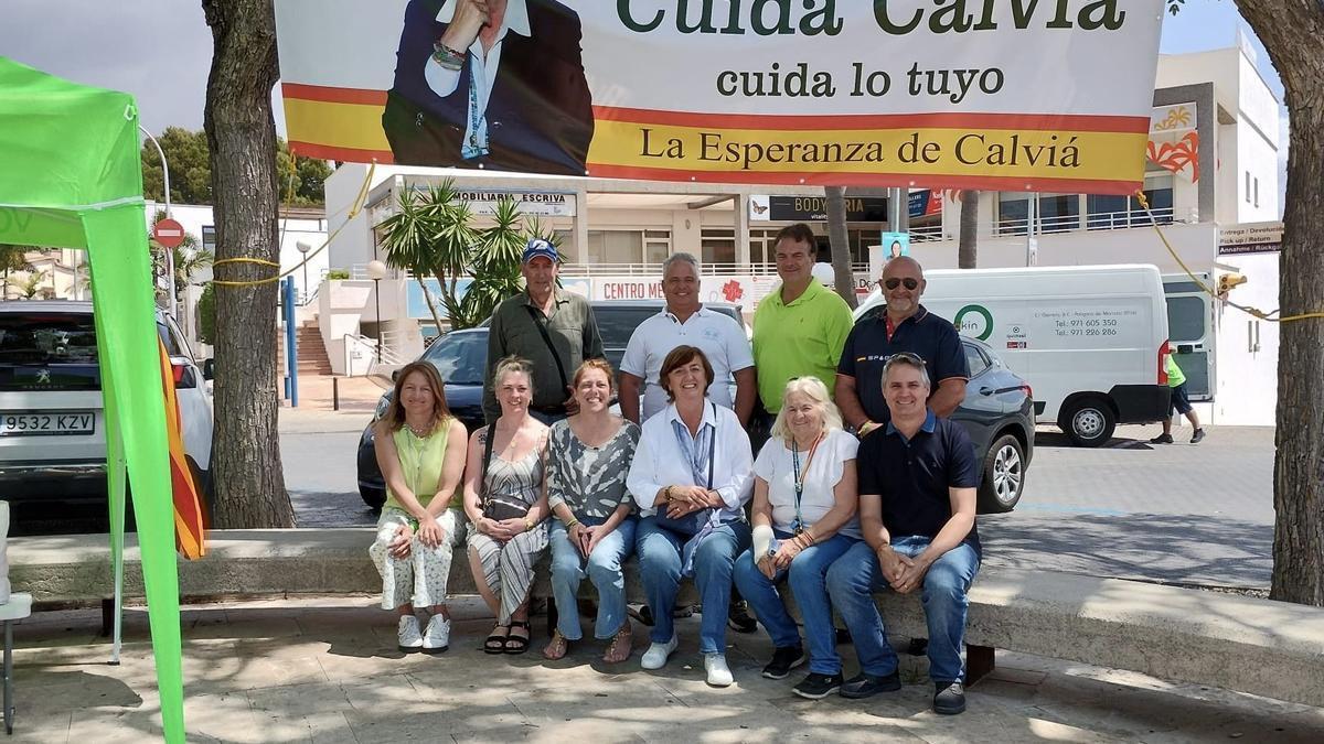 El equipo de Vox en Calvià.