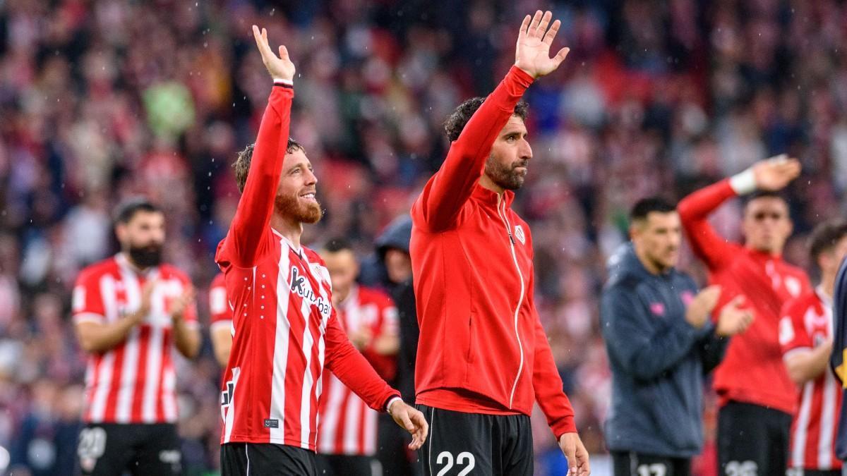 Muniain y Raúl García en su despedida