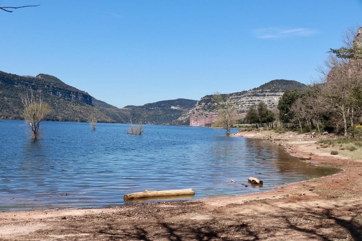 El pantano de Sau, al 89% de agua durante la Semana Santa.