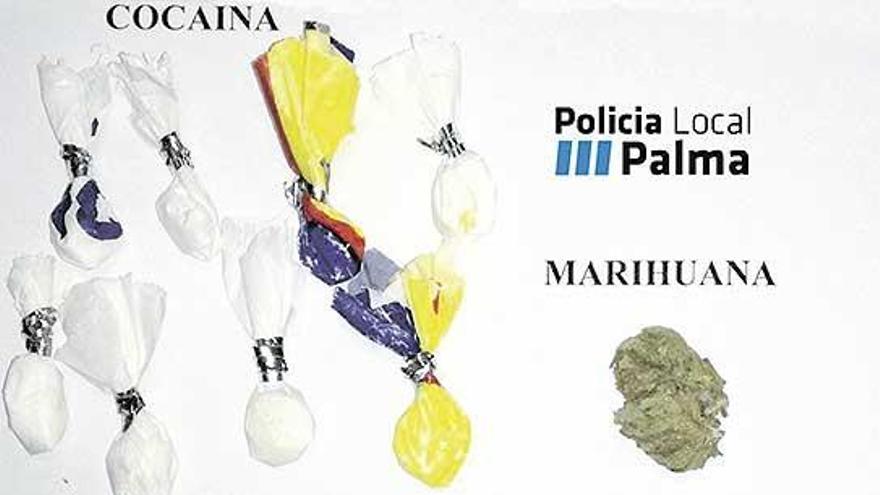 Intervienen droga a una joven en el sujetador en el Paseo Marítimo de Palma