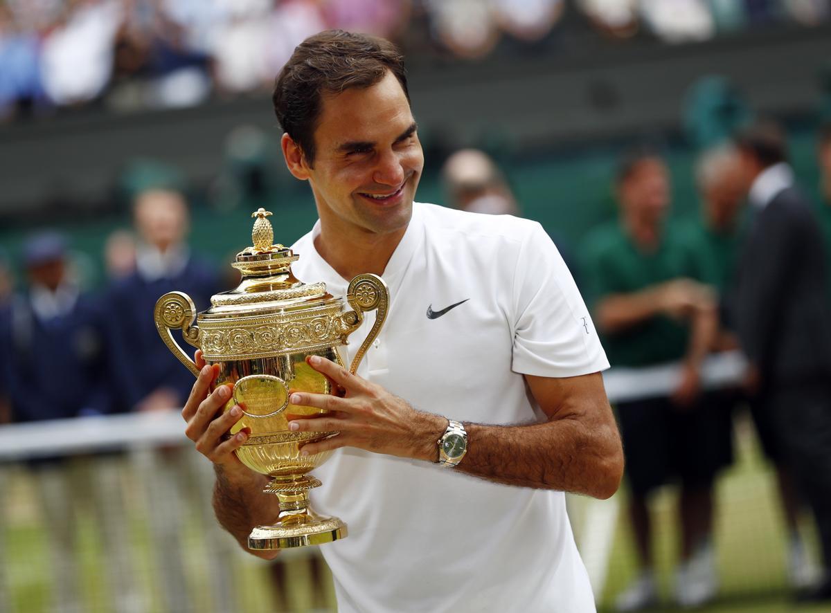 Roger Federer funciona com un rellotge