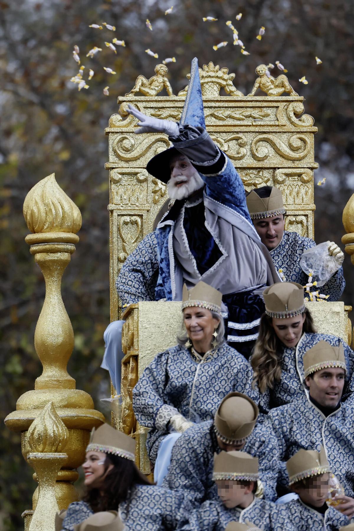 Un momento de la cabalgata con la que los Reyes Magos.