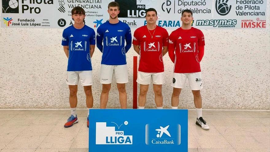 Els protagonistes de la partida de dimarts a Oliva