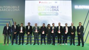 Acto de clausura del acto con los premiados Automobile Barcelona.