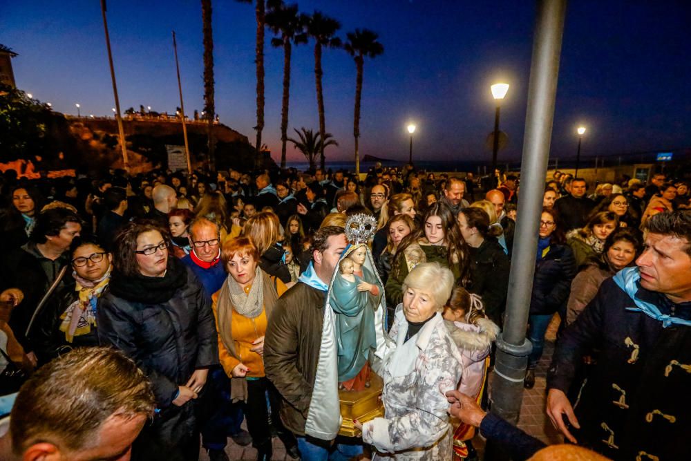 Benidorm celebra la procesión de El Alba de la Virgen del Sufragio