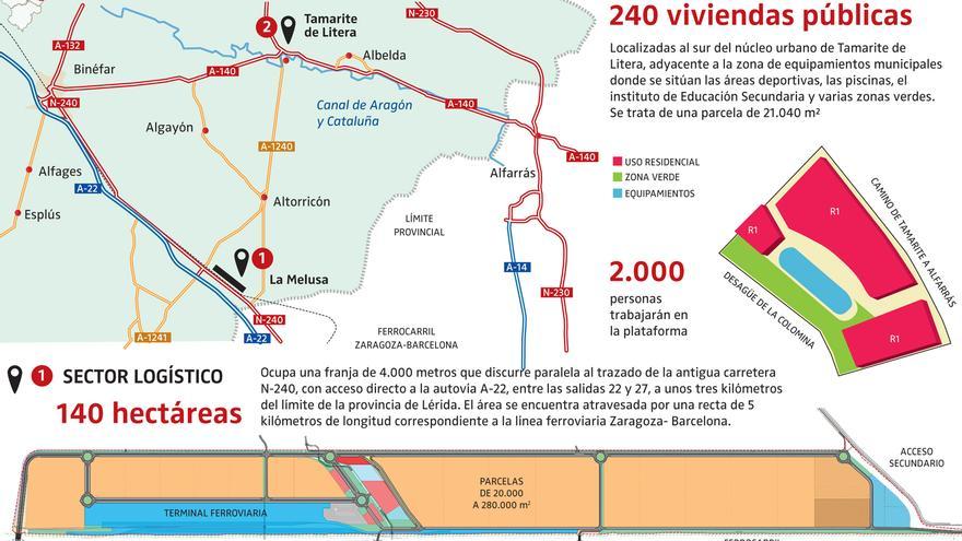 Luz verde a la plataforma logística de Tamarite de Litera para que opere antes de 2026