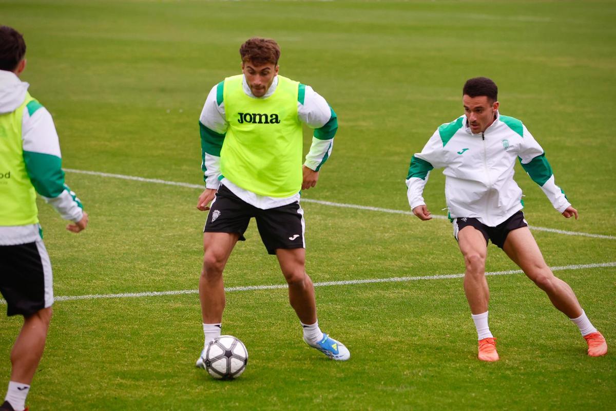 Lance de un entrenamiento del Córdoba CF de esta semana en la Ciudad Deportiva.
