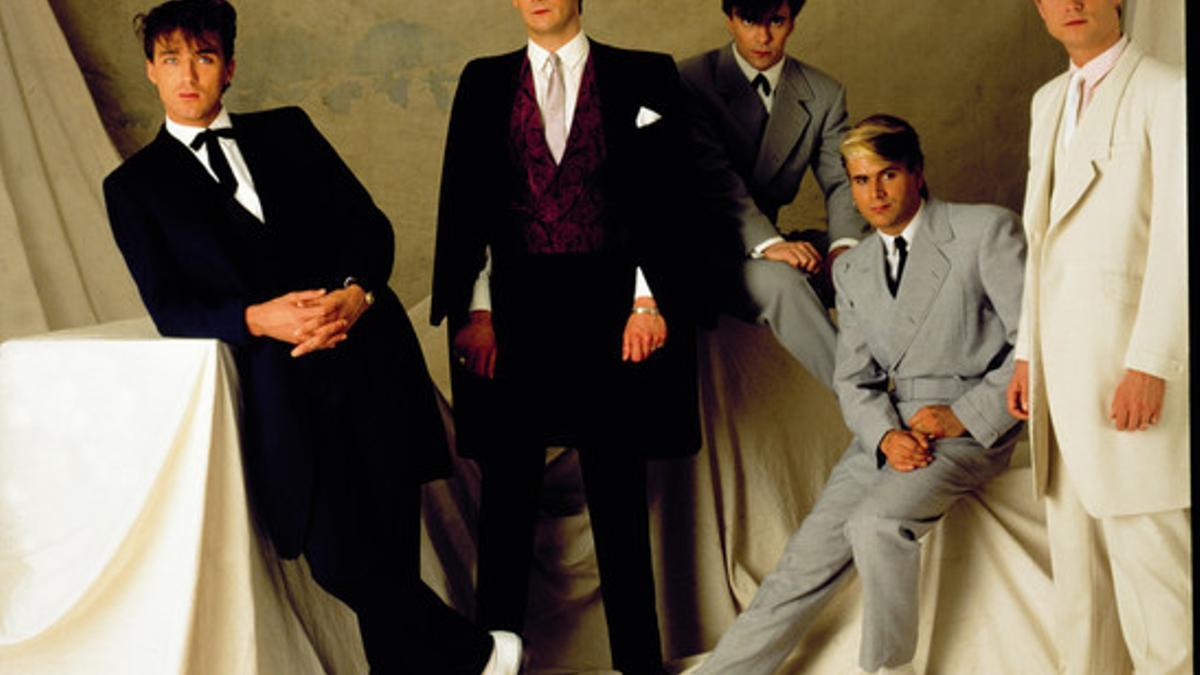 Los integrantes de Spandau Ballet, en una imagen promocional de los 80.