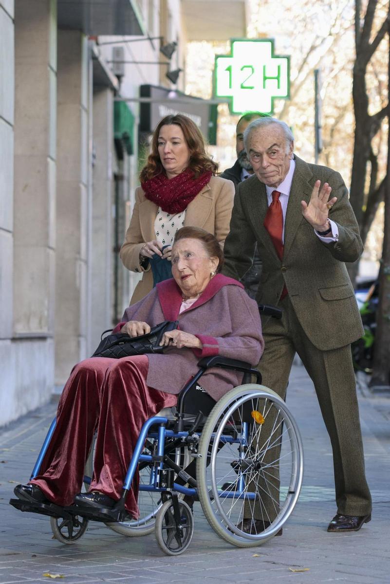 Infanta Margarita y Carlos Zurita en el cumpleaños de la infanta Elena