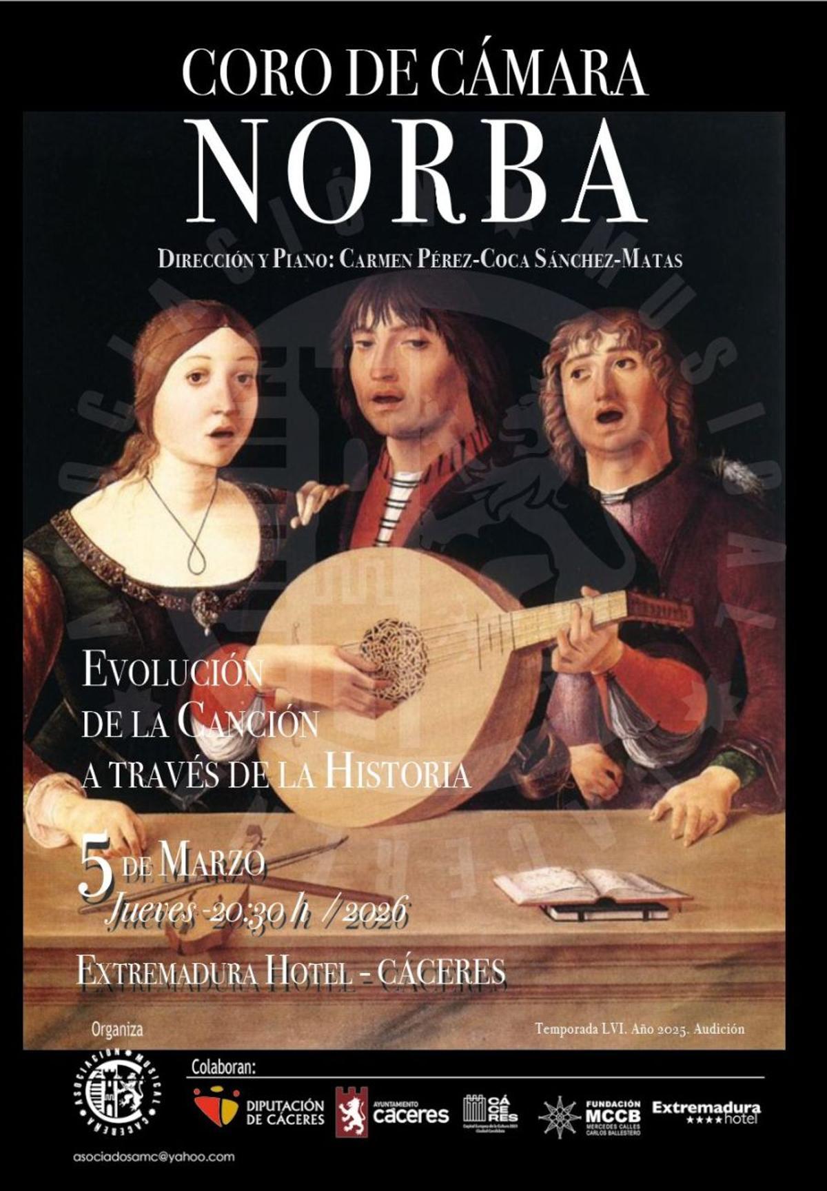 Cartel oficial de la audición.