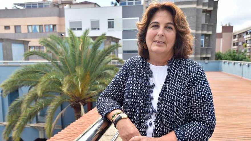 María Jesús Herrera, ayer en Casa África en Las Palmas de Gran Canaria.