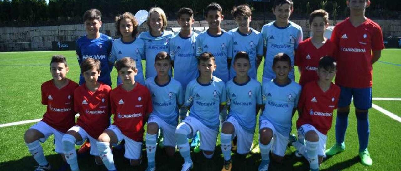 El equipo cadete del Celta. // E. A.