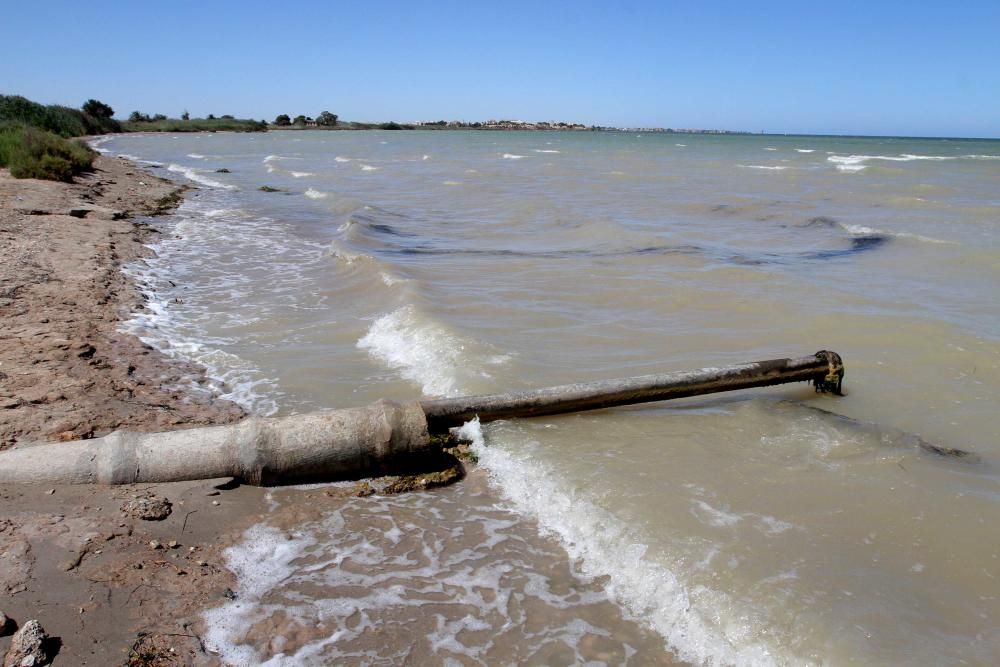 La rambla de El Albujón, epicentro de los vertidos al Mar Menor