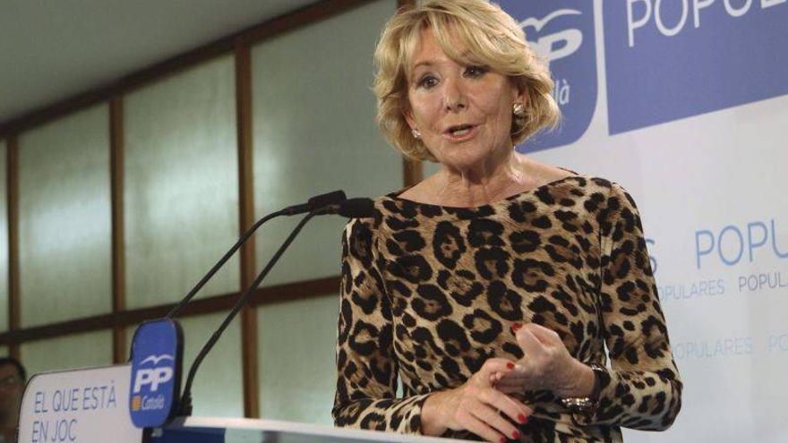 Esperanza Aguirre, citada a declarar como imputada el día 22 por desobediencia