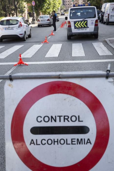 Control de alcoholemia de la Policía de Oviedo