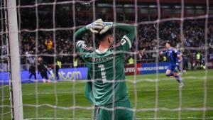 Donnarumma lamenta la eliminación ante Bosnia.