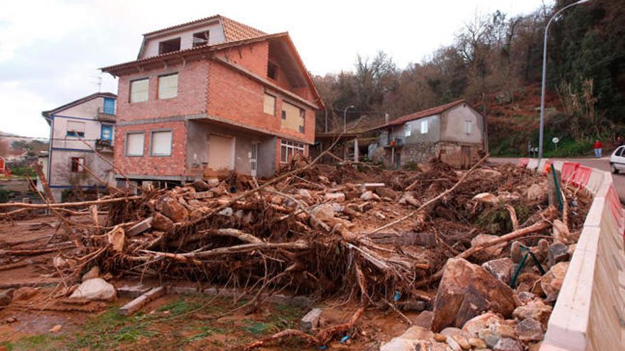 Daños causados por el último temporal en Redondela. // Ricardo Grobas