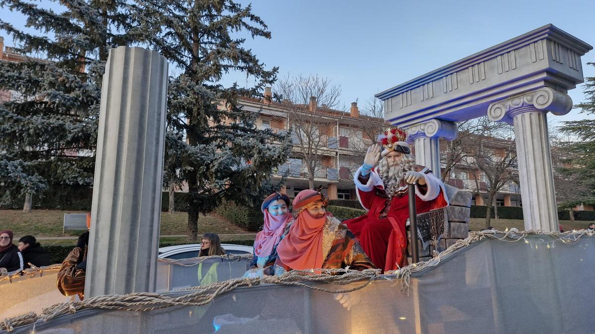 Melcior durant la cavalcada de Berga de l'any passat