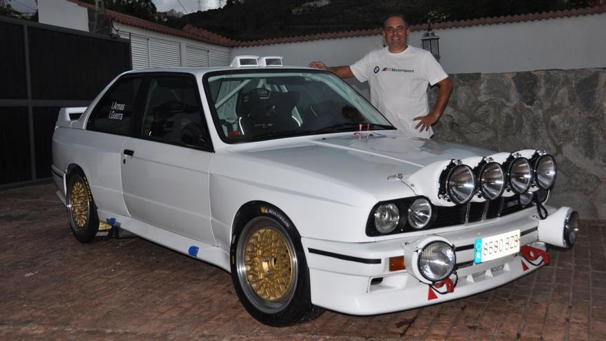 Iván Armas, en el Rally de Maspalomas con un BMW M3 grupo A de 286 caballos