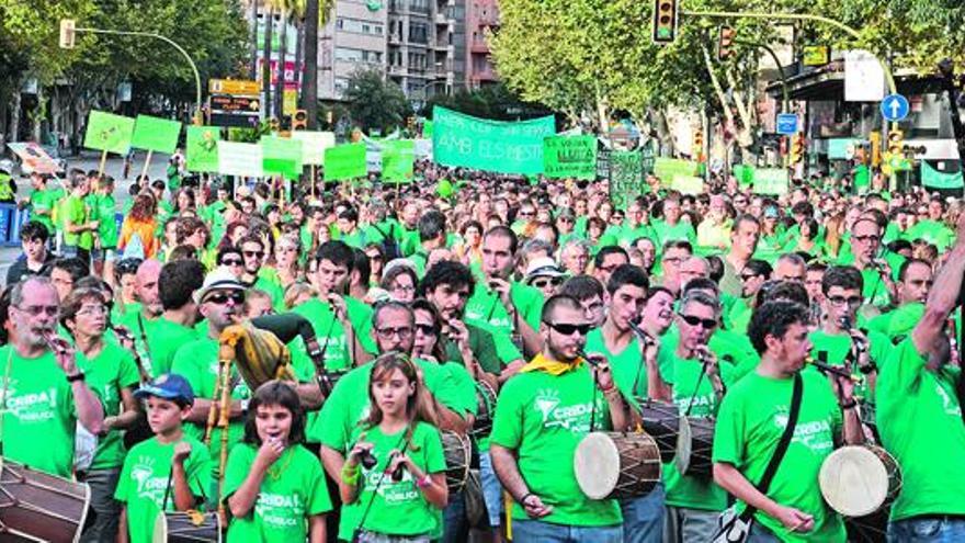 Manifestación del 29S contra la política educativa del Govern.