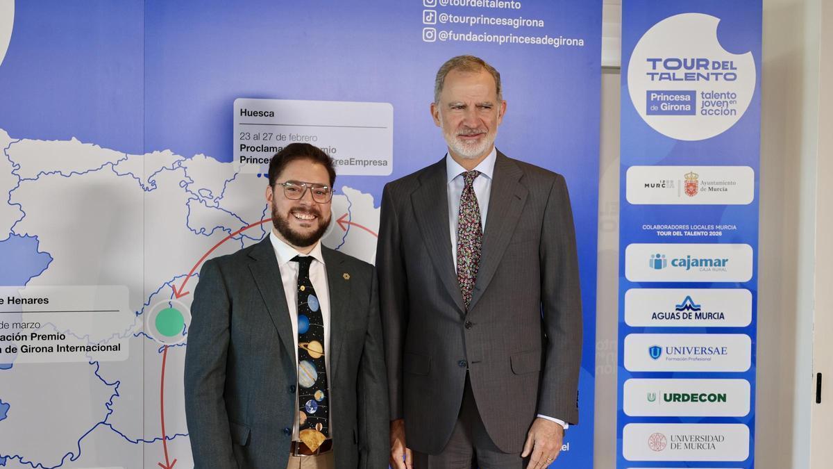 Rafael Luque, Premio Princesa de Girona Investigación 2026, junto al rey Felipe VI
